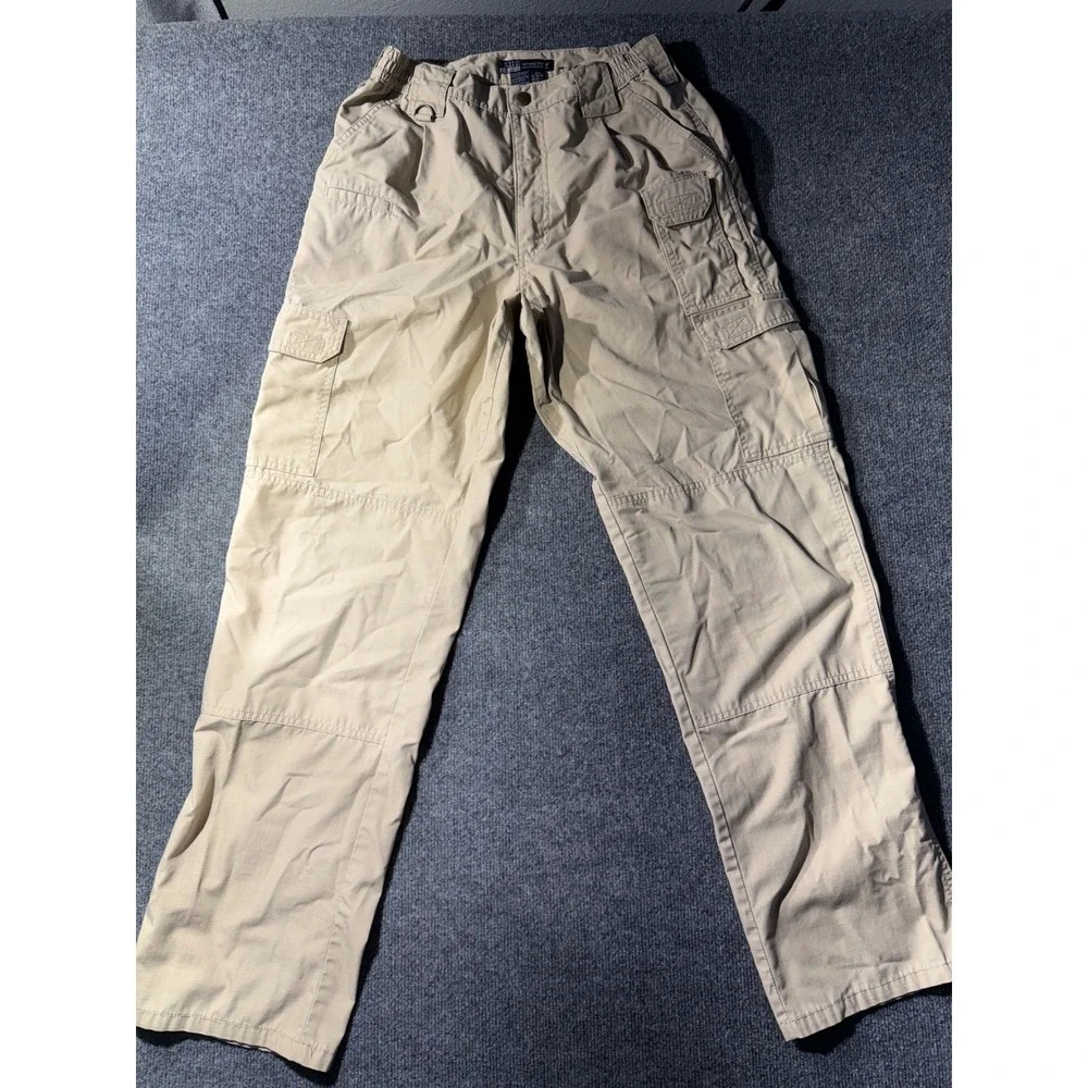 5.11 Tactical Series Mens Cargo Pants Khaki Tan Ripstop 74273 Size 32x34 Utility